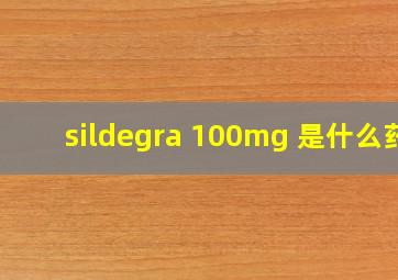 sildegra 100mg 是什么药